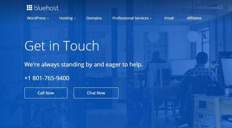 Contact Bluehost