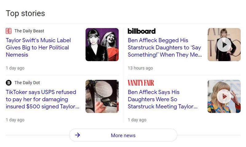 Google Updates Search Results for News Stories on Desktop