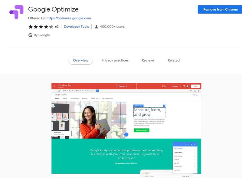 Install The Optimize Chrome Extension