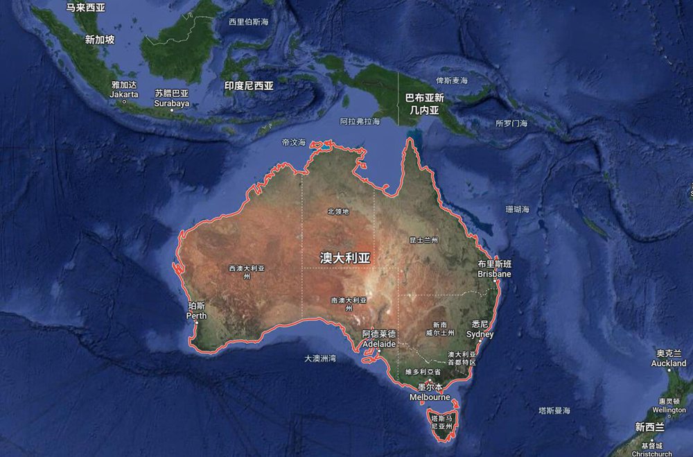 澳大利亚地图