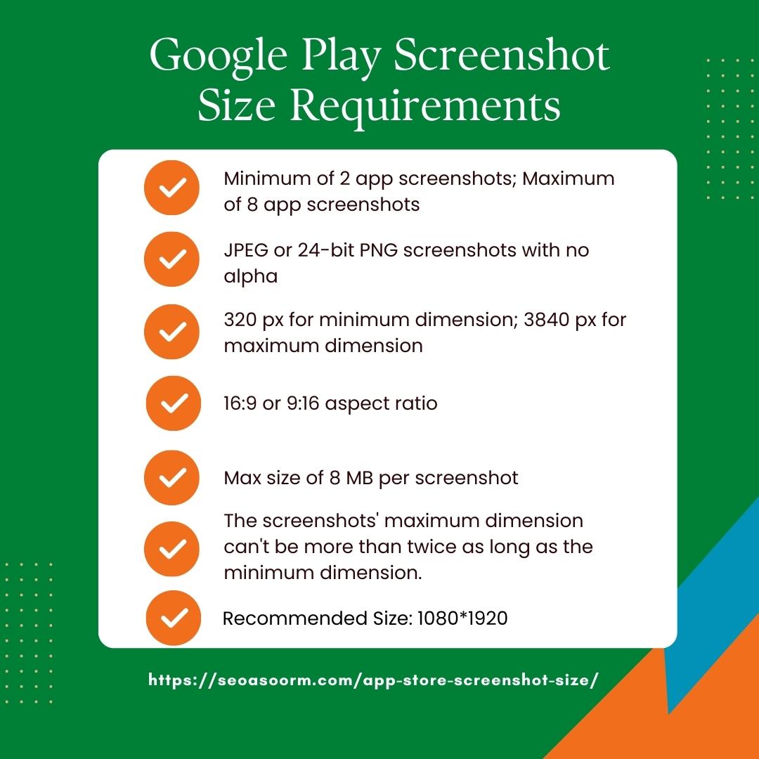 Google Play Store App Screenshot Size