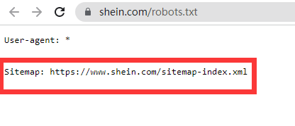 Shein robots.txt 